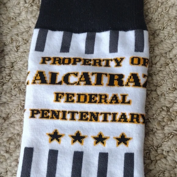 Property of Alcatraz Federal Penitentiary socks - Picture 5 of 7